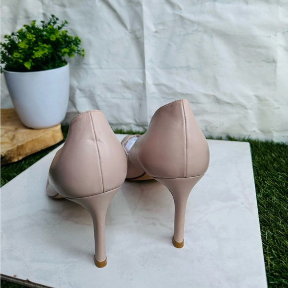 STUART WEITZMAN NUDE  pointy toe Anny Pumps Size  9.5 - Picture 7 of 16